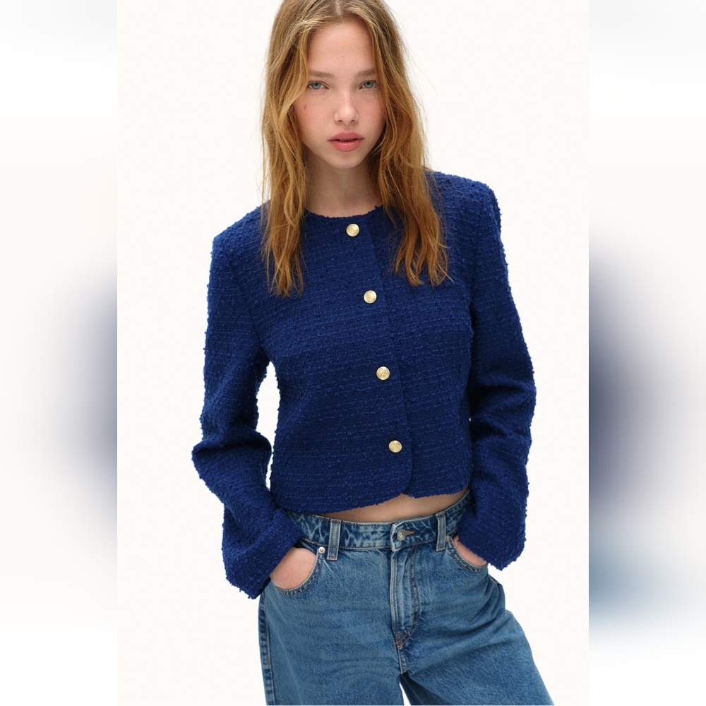 💙 Short Boucle Cardigan